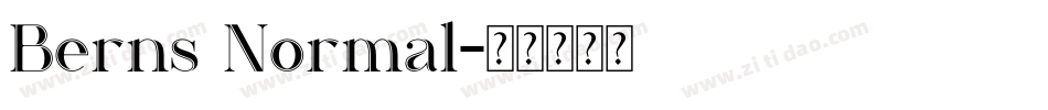 Berns Normal字体转换